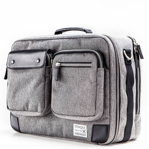 Venque Venque Briefpack XL Laptoptas Grijs BE