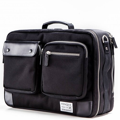 Venque Venque Briefpack XL Laptoptas Zwart BE Venque Venque Briefpack XL Laptoptas Zwart BE