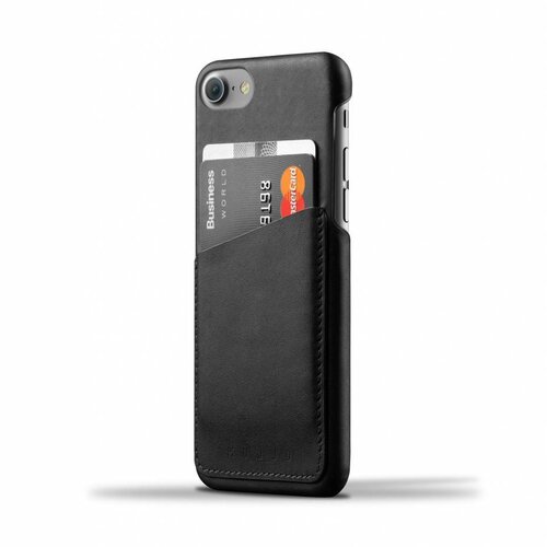 Mujjo Mujjo Wallet Leren Hoesje voor iPhone 7 Zwart