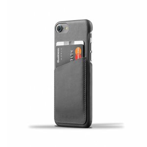 Mujjo Mujjo Wallet Leren Hoesje voor iPhone 7 Grijs