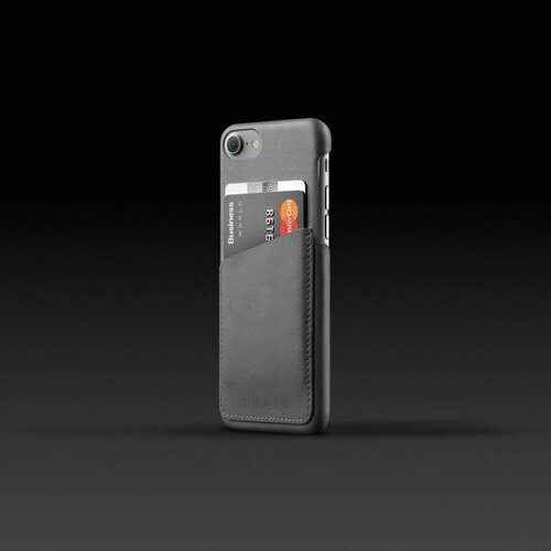 Mujjo Mujjo Wallet Leren Hoesje voor iPhone 7 Grijs