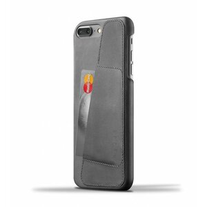 Mujjo Mujjo Wallet Leren Hoesje voor iPhone 7 Plus Grijs