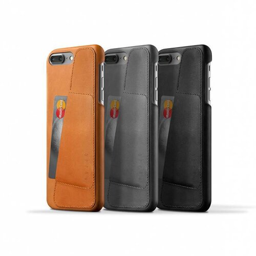 Mujjo Mujjo Wallet Leren Hoesje voor iPhone 7 Plus Grijs