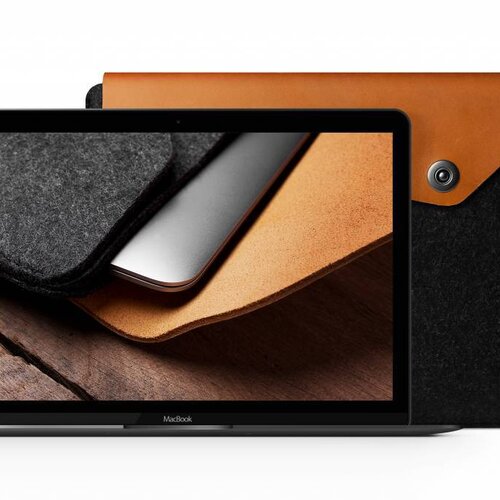Mujjo Mujjo 12" MacBook Sleeve Bruin