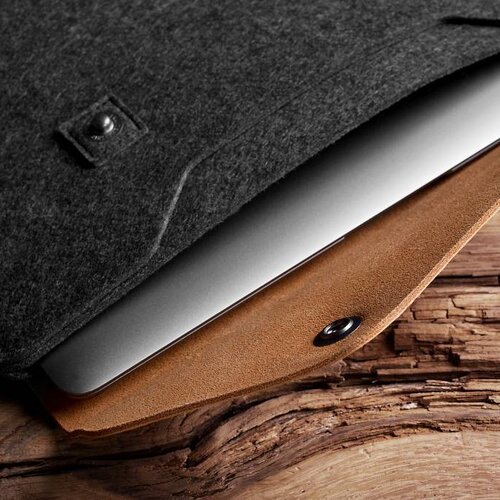 Mujjo Mujjo 12" MacBook Sleeve Bruin