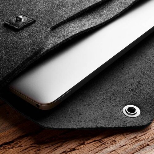 Mujjo Mujjo 12" MacBook Sleeve Zwart Mujjo Mujjo 12" MacBook Sleeve Zwart
