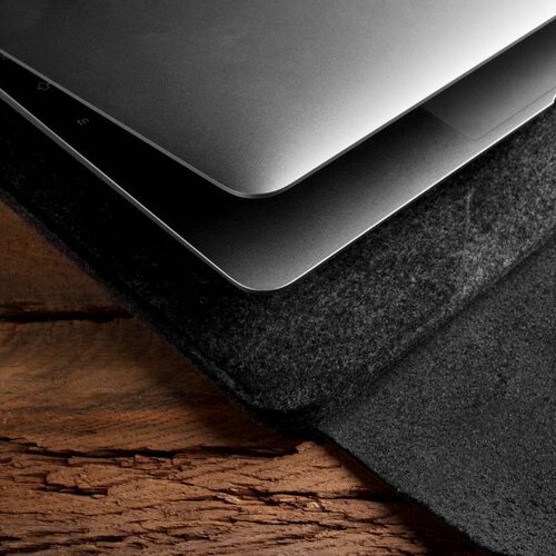 Mujjo Mujjo 12" MacBook Sleeve Zwart Mujjo Mujjo 12" MacBook Sleeve Zwart