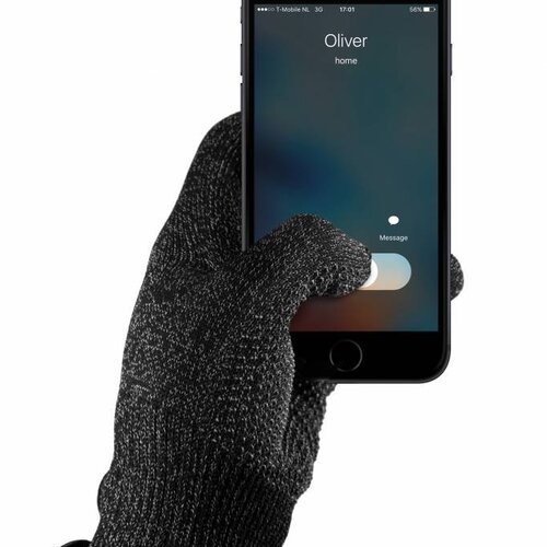 Mujjo Mujjo Single-Layered Touchscreen Handschoenen Zwart
