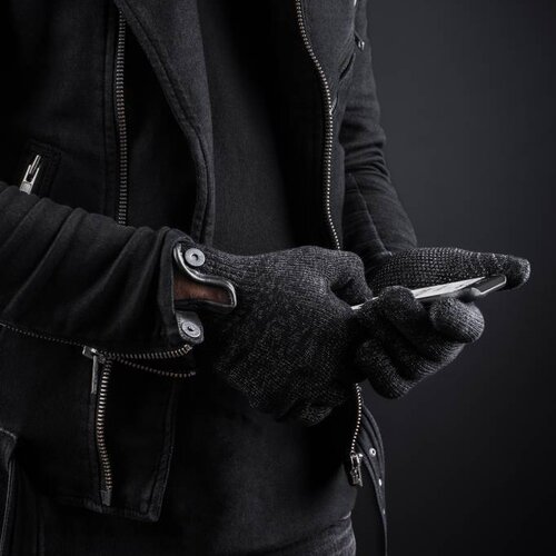 Mujjo Mujjo Double-Layered Touchscreen Handschoenen Zwart