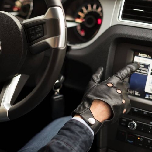 Napo Gloves napoDRIVE Touchscreen Handschoenen Zwart