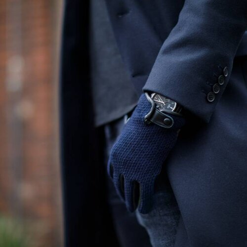 Napo Gloves napoWOOL Touchscreen Handschoenen Blauw