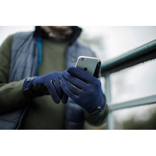 Napo Gloves napoWOOL Touchscreen Handschoenen Blauw