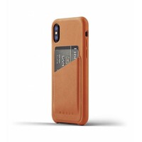 Mujjo Wallet Leren Hoesje voor iPhone X Bruin
