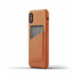 Mujjo Mujjo Wallet Leren Hoesje voor iPhone X Bruin Mujjo Mujjo Wallet Leren Hoesje voor iPhone X Bruin