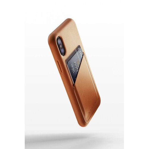 Mujjo Mujjo Wallet Leren Hoesje voor iPhone X Bruin