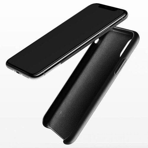 Mujjo Mujjo Wallet Leren Hoesje voor iPhone X Zwart Mujjo Mujjo Wallet Leren Hoesje voor iPhone X Zwart