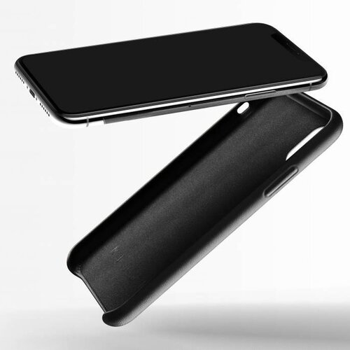 Mujjo Mujjo Wallet Leren Hoesje voor iPhone X Zwart Mujjo Mujjo Wallet Leren Hoesje voor iPhone X Zwart