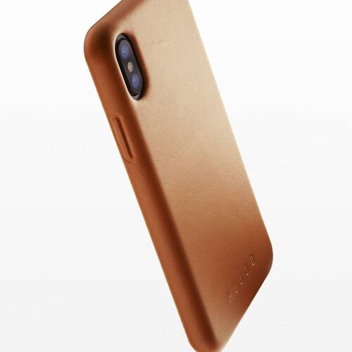 Mujjo Mujjo Case Leren Hoesje voor iPhone X Bruin Mujjo Mujjo Case Leren Hoesje voor iPhone X Bruin