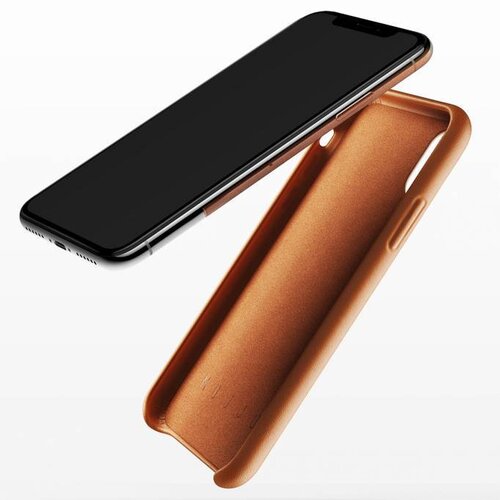 Mujjo Mujjo Case Leren Hoesje voor iPhone X Bruin Mujjo Mujjo Case Leren Hoesje voor iPhone X Bruin