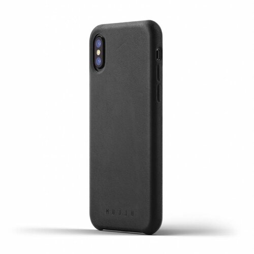 Mujjo Mujjo Case Leren Hoesje voor iPhone X Zwart