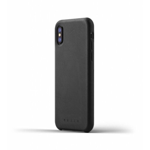 Mujjo Mujjo Case Leren Hoesje voor iPhone X Zwart Mujjo Mujjo Case Leren Hoesje voor iPhone X Zwart