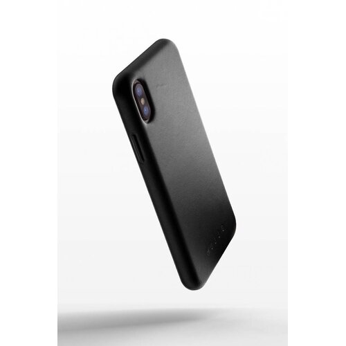 Mujjo Mujjo Case Leren Hoesje voor iPhone X Zwart