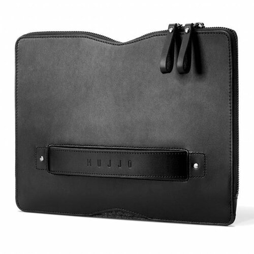 Mujjo Mujjo 13" MacBook Pro Folio Sleeve Zwart Mujjo Mujjo 13" MacBook Pro Folio Sleeve Zwart