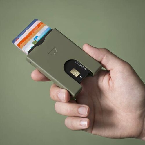 Walter Wallet Aluminium Walter Wallet Olive Green Walter Wallet Aluminium Walter Wallet Olive Green