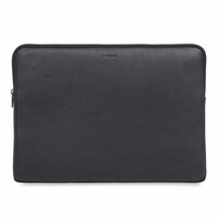 Knomo Leren Laptop Sleeve 15" Zwart