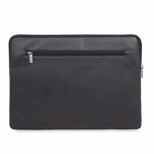Knomo Knomo Leren Laptop Sleeve 15" Zwart