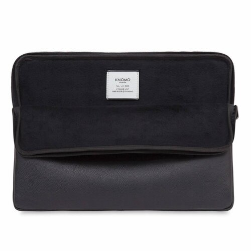 Knomo Knomo Leren Laptop Sleeve 15" Zwart