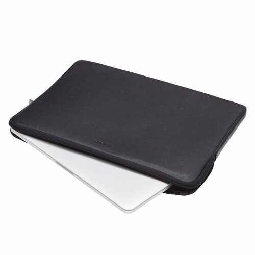 Knomo Knomo Leren Laptop Sleeve 15" Zwart