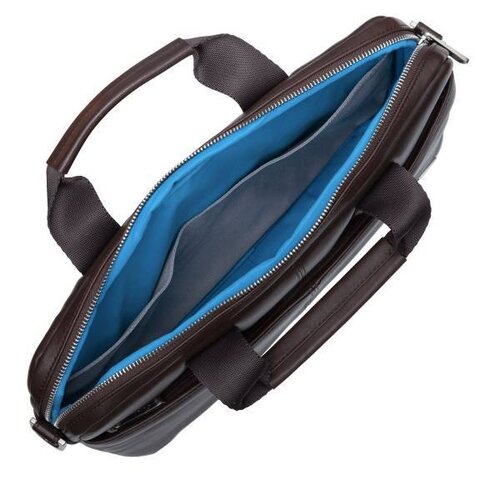 Knomo Knomo Stanford Leren Laptoptas Bruin