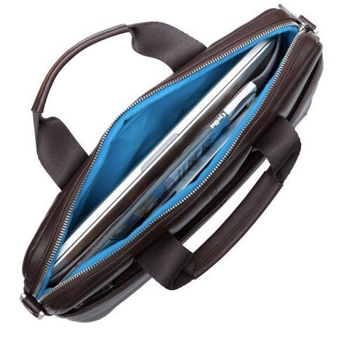 Knomo Knomo Stanford Leren Laptoptas Bruin