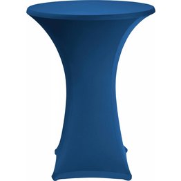 Stehtischbezug Ø 80 cm marineblau
