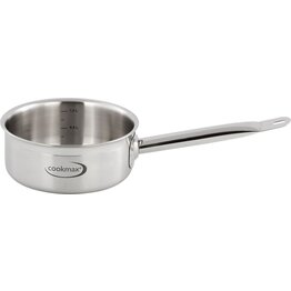 Stielkasserolle flach "Cookmax Gourmet" Ø 20 cm, H: 9 cm. Inhalt 2,8L