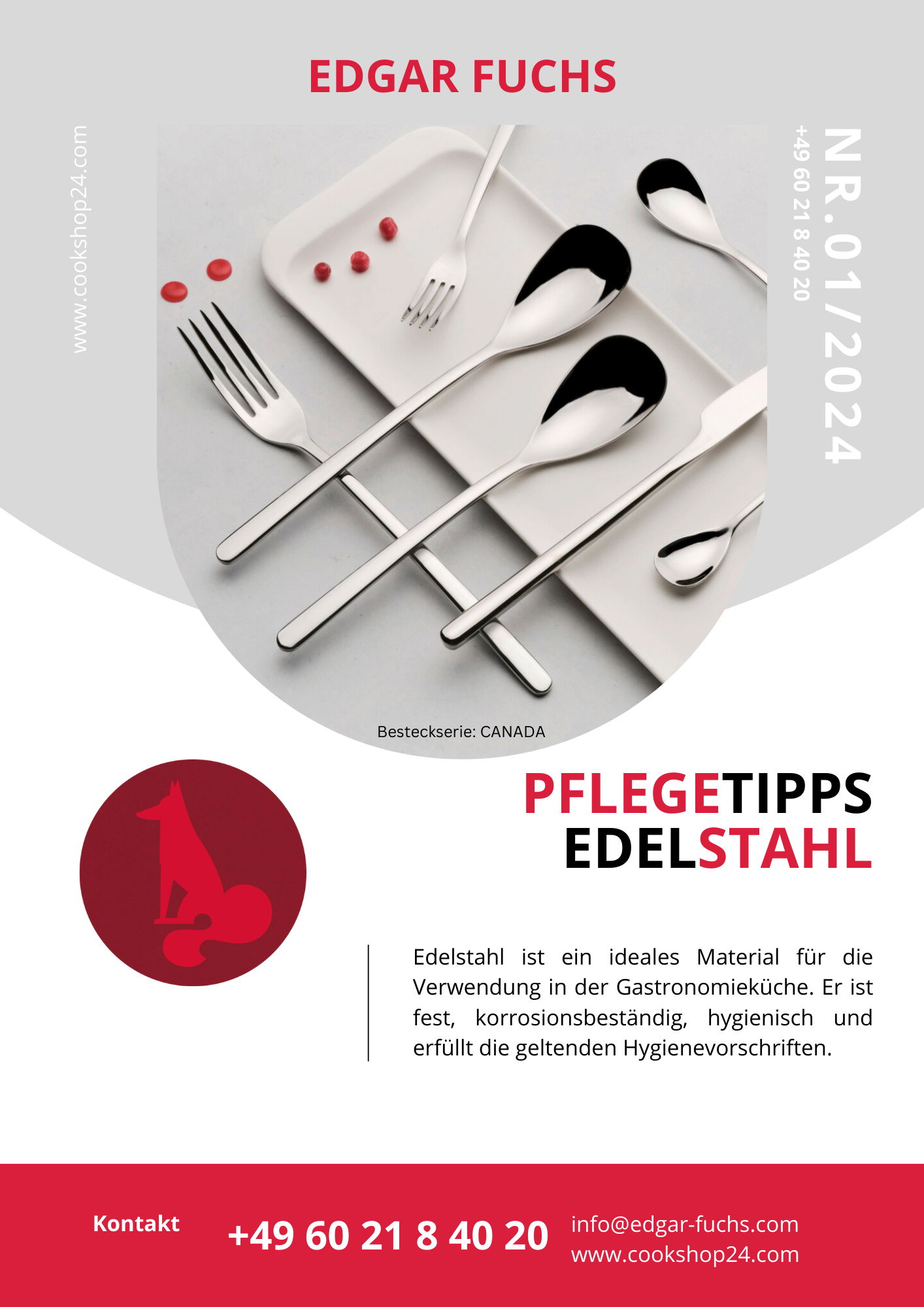 Edgar Fuchs Pflegetipps Edelstahl