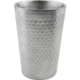 Edelstahlserie "Yoko" Becher mit Hammerschlag-Muster 0,35L - NEU