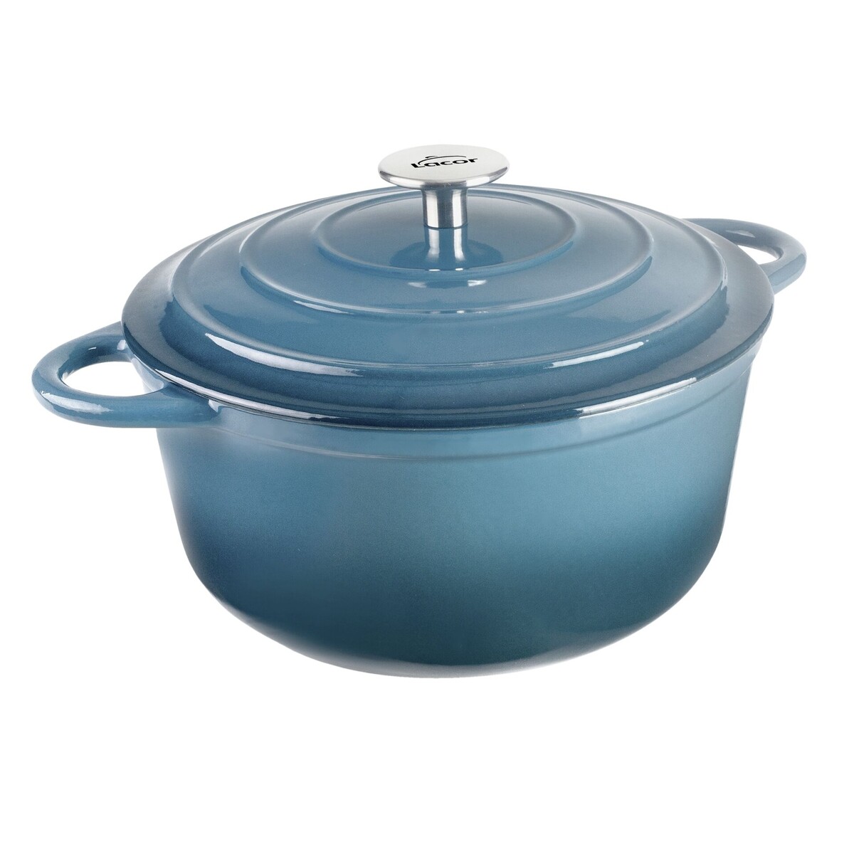 Kasserolle mit Deckel rund, 4l ocean