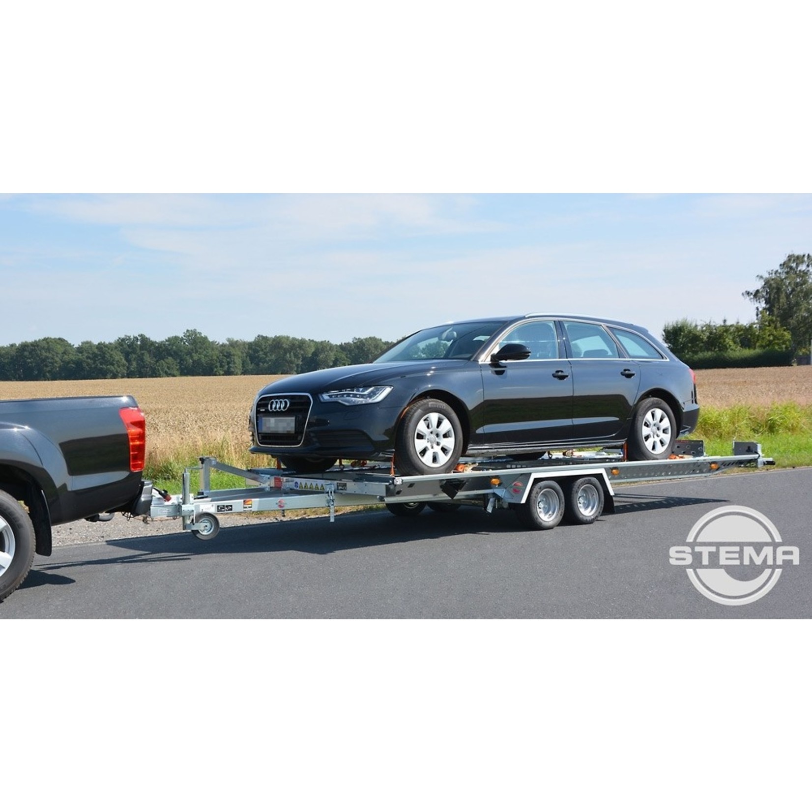 Stema Stema ATOUR Remorque porte-voiture 3000 kg avec rampes d'accès 155 cm