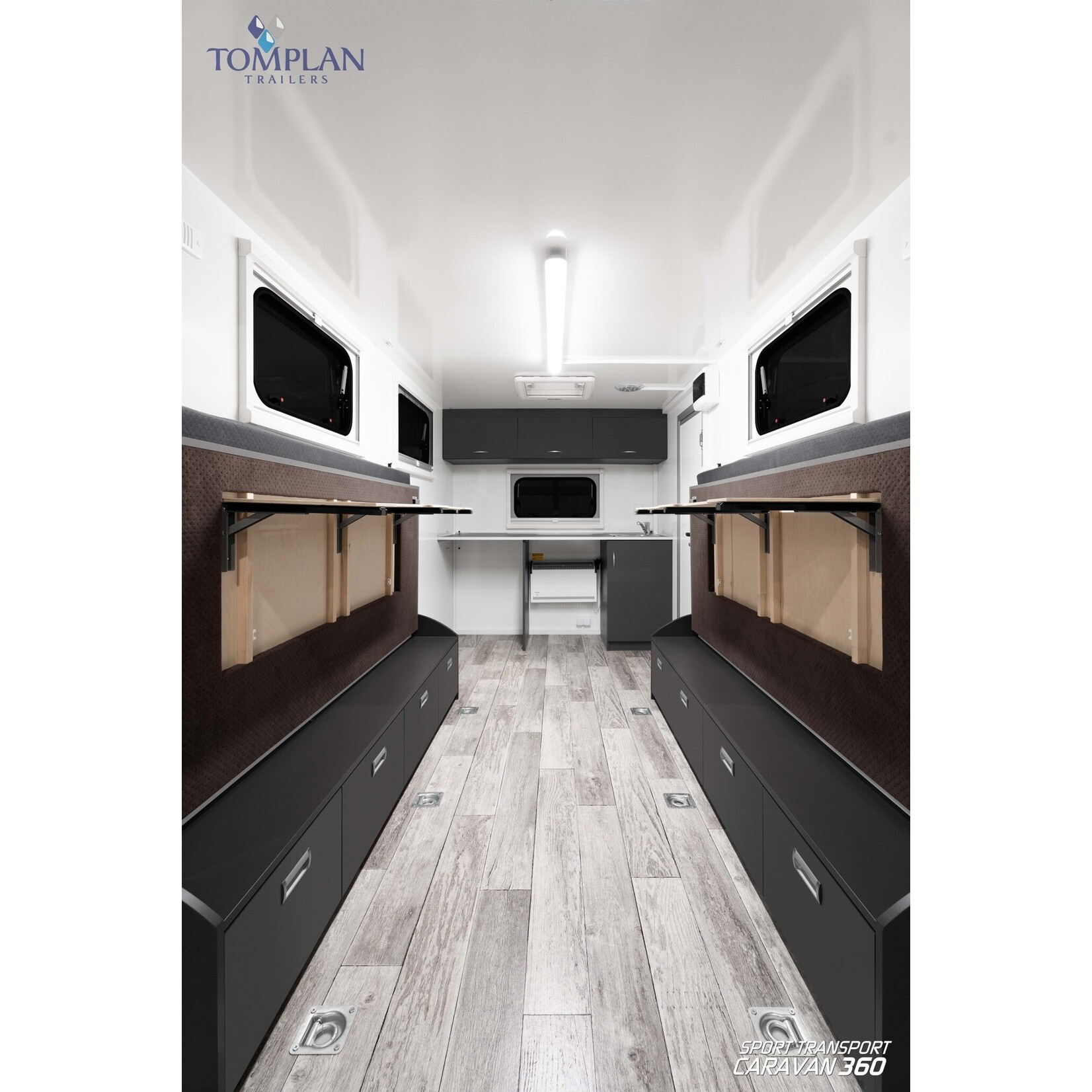TOMPLAN Midi Sport Caravane TFS 360.01 SC Rampe arrière avec alu