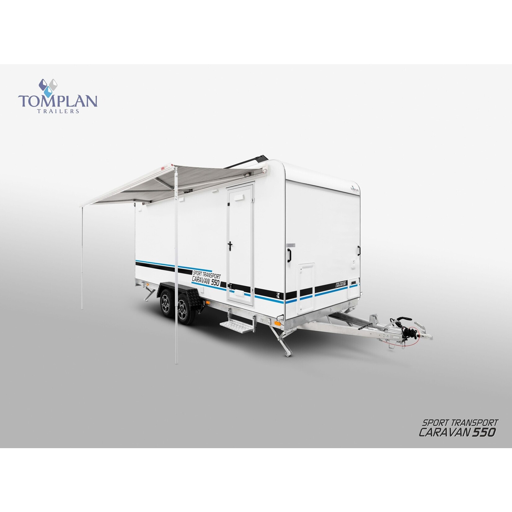 TOMPLAN Midi Sport Wohnwagen TFS 550T.01 SC Heckrampe mit Alu