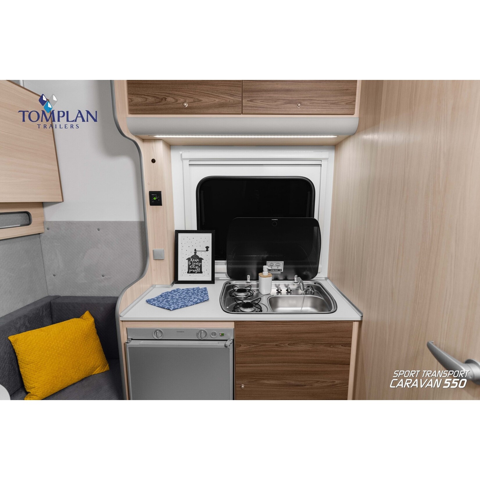 TOMPLAN Midi Sport Wohnwagen TFS 600T.01 SC Heckrampe mit Alu - Copy