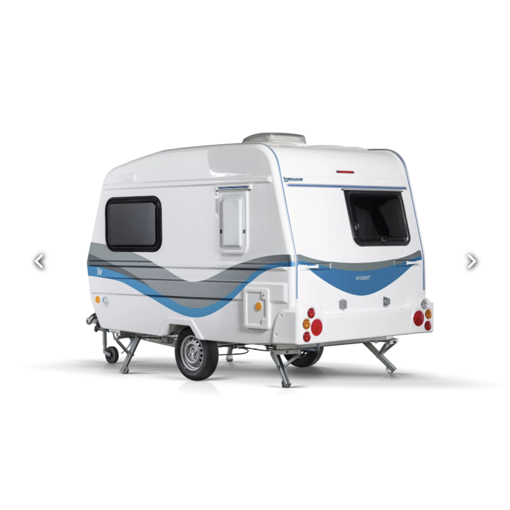 NIEWIADÒW Caravane compacte Niewiadów N126 NT en GFK avec douche et cuisine