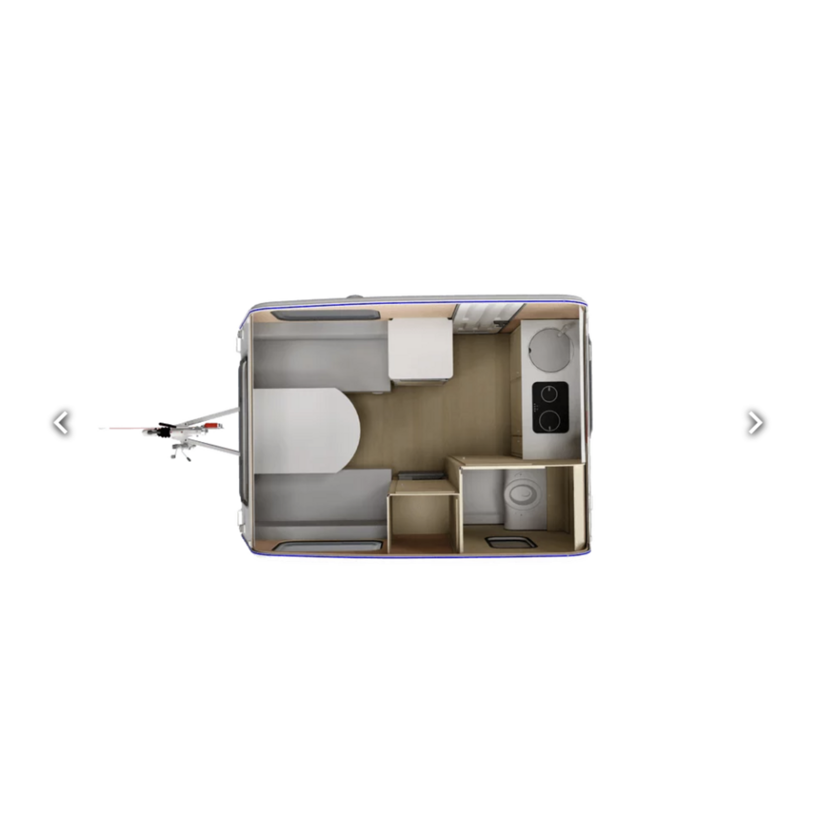 NIEWIADÒW Caravane compacte Niewiadów N126 NT en GFK avec douche et cuisine
