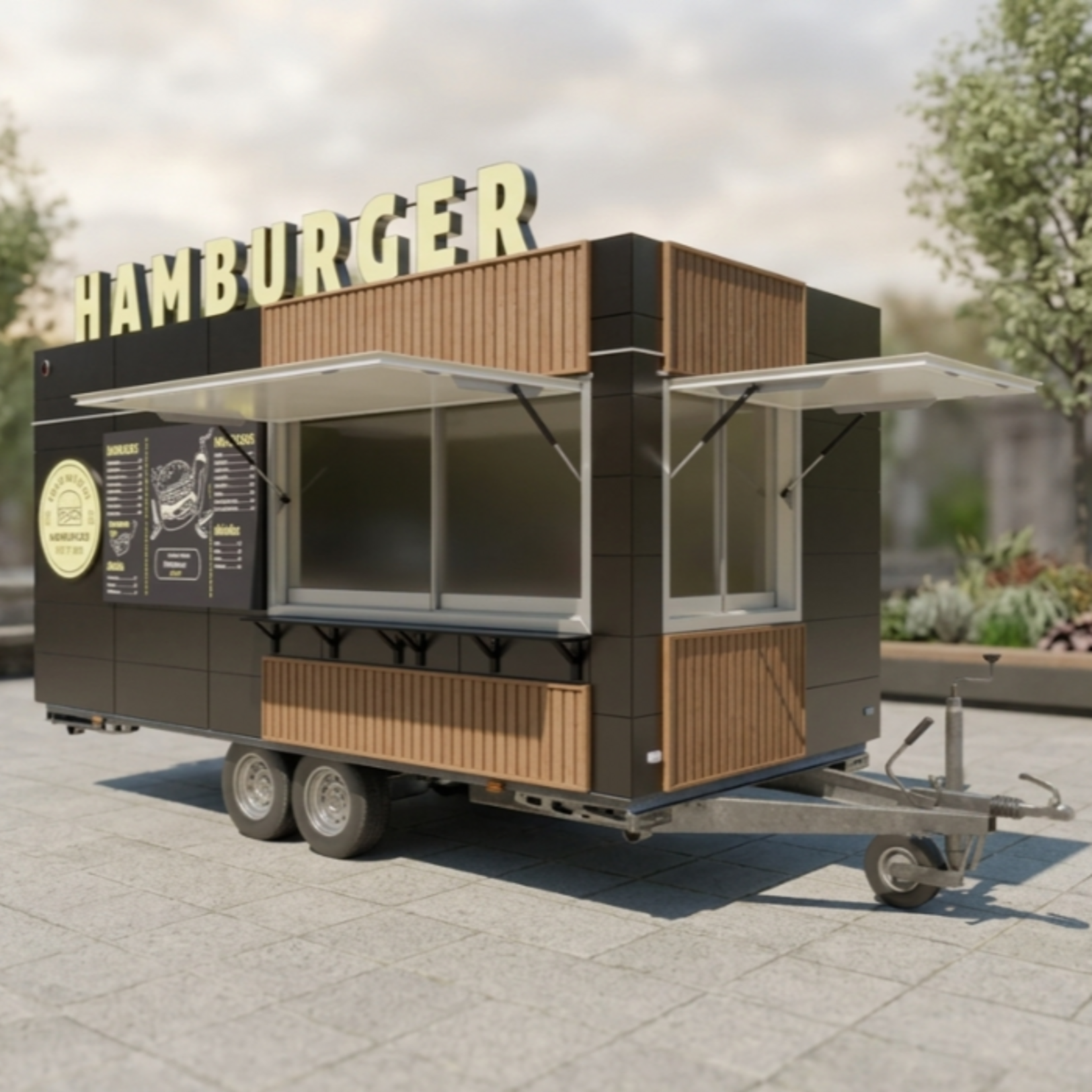 NIEWIADÒW Professioneller Burger Foodtrailer Niewiadow 5,2 M