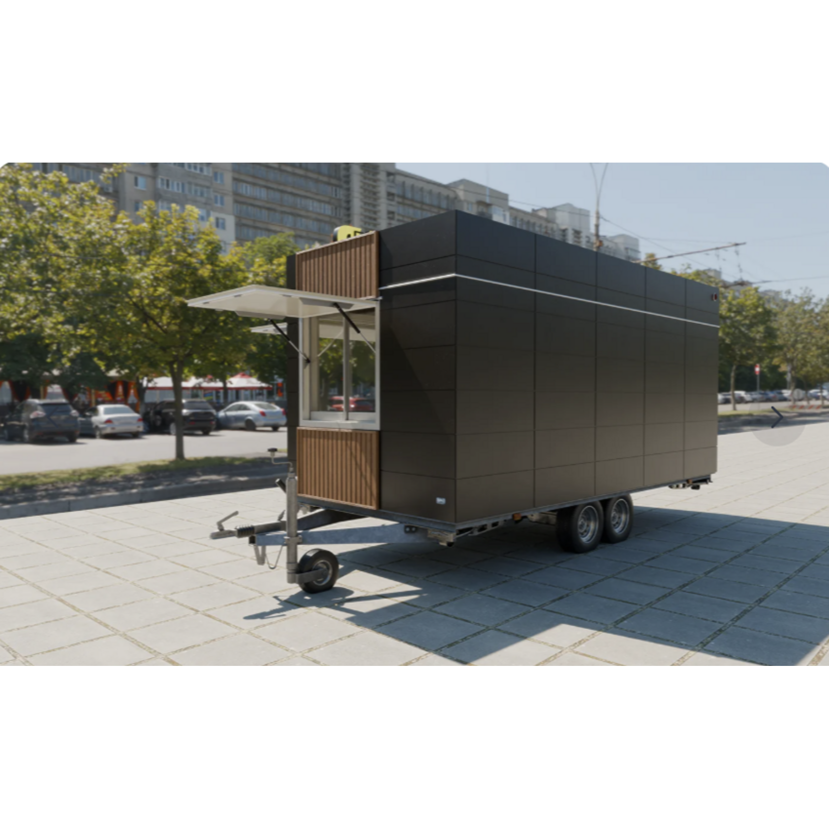 NIEWIADÒW Remorque Foodtruck Burger Niewiadow 5,2 M