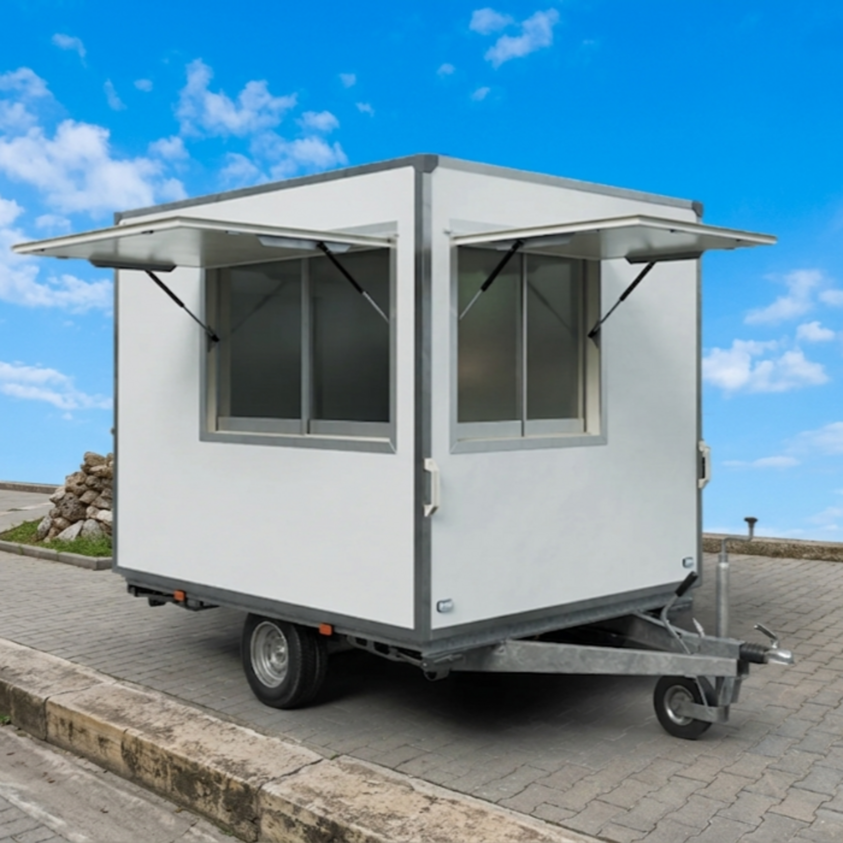 NIEWIADÒW Remorque Foodtruck compacte Niewiadow PREPARED FOODS 3,2 M