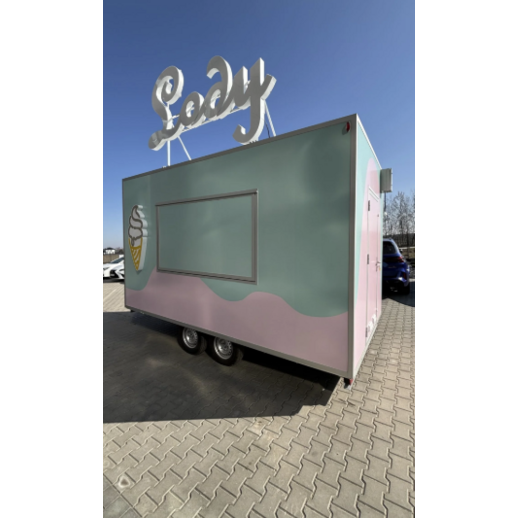 NIEWIADÒW Verkaufsanhänger ARTISANAL ICE CREAM + SOFT SERVE 4,2 M