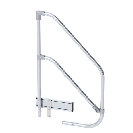 Roossien Eenzijdige handleuning, voor plateautrap 2 treden